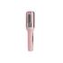 A handheld pink hair trimmer with a metallic part visible at the tip.